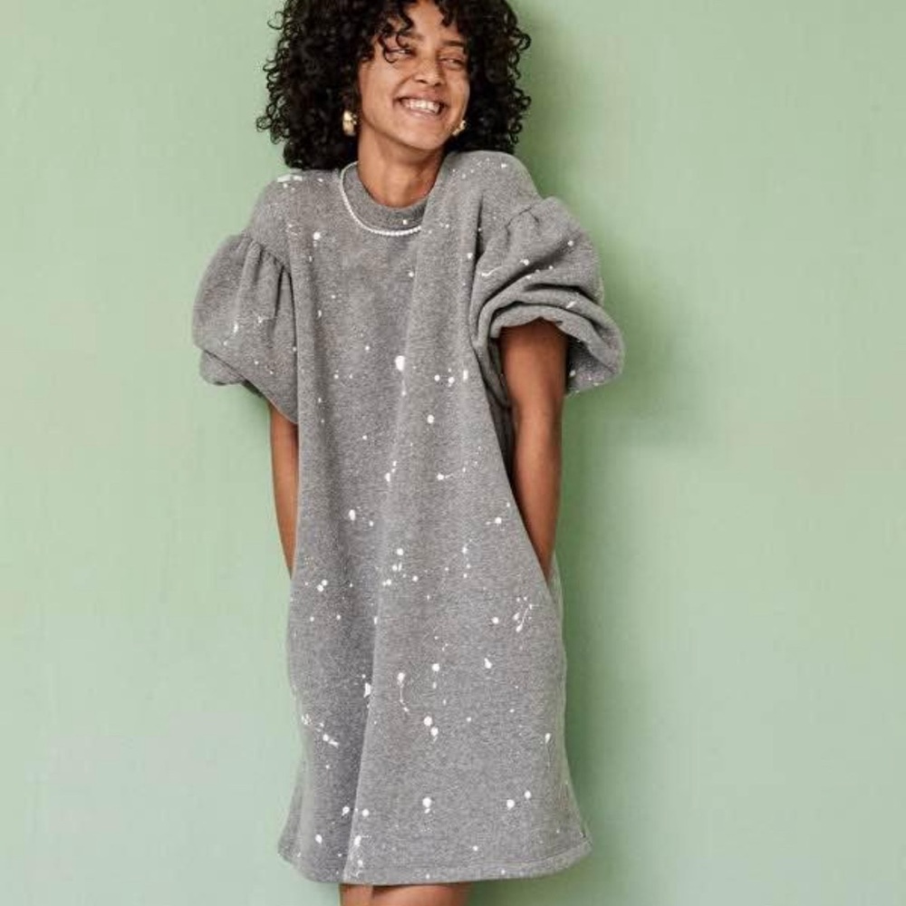 Clare V Drop Shoulder Sweater Dress